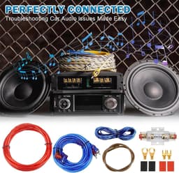 OUYLAF Kabelset Auto Versterker - audio kabel - 20 mm² audiokabelset - netsnoer - Subwoofer Kabelset Auto - auto-onderdelen - voor de meeste auto's — thumbnail 4