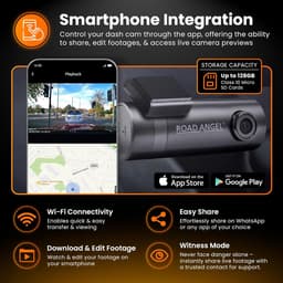 Dash Cam - Autocamera Video - Veilige Rit Registratie - Super Night View - 1080p Resolutie - Donkergrijs — thumbnail 3