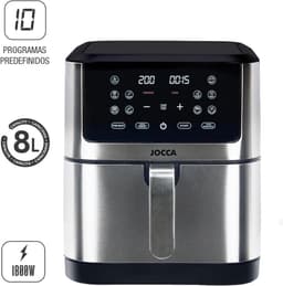 Luchtfriteuse - Airfryer Frituurpan - Gezond Koken - Grote Capaciteit - 8 Liter - Zilver — thumbnail 5