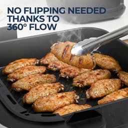 Allero Heteluchtfriteuse - Airfryer - Pizzaoven - Hetelucht Friteuses - 11-in-1 - 12inch - 2200W - 4,2 Liter - Zwart - Mand 30cm — thumbnail 4