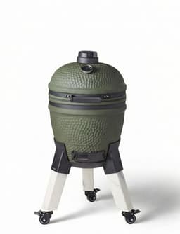 Moddern Original Kamado - aluminium marmer-look poten met wielen met rem - 8 tot 12 personen - Green — thumbnail 1