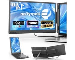 Draagbare Laptopscherm - Extra Monitor - Productiviteit Verhogen - Ultradun FHD IPS - 14 Inch