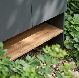 Wasmachinekast bovenbouw 68x29x100,4 cm – Opbergkast voor wasmachine met planken, ruimtebesparende wasmachine ombouw, moderne badkamerkast – Antraciet/Eiken – Urbanhome — thumbnail 4