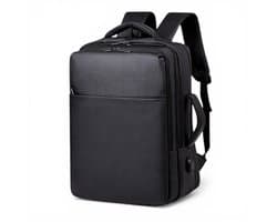 Laptop Rugzak 17 Inch - Business - Travel Backpack USB - Zwart