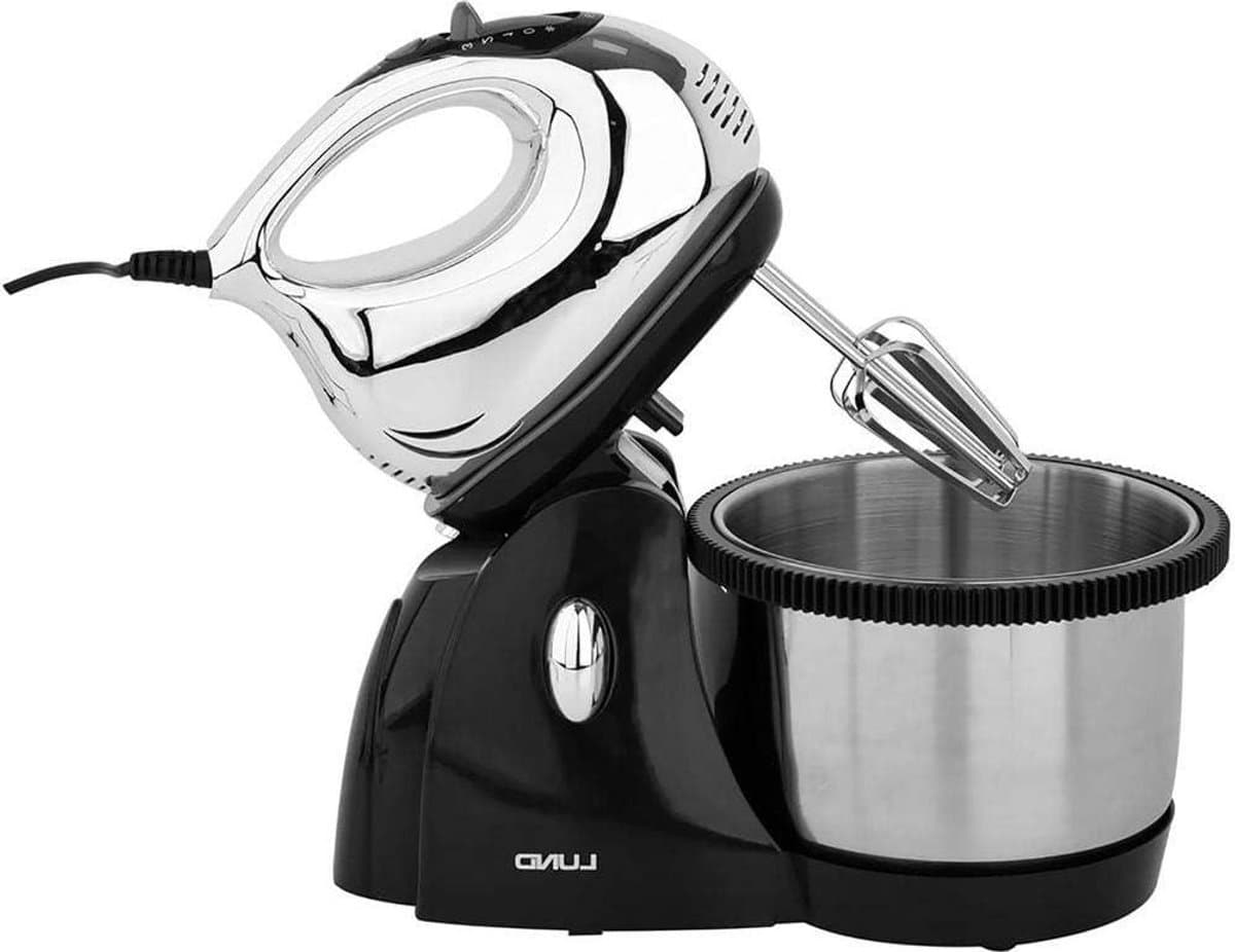 Keukenmixer Met Kom - Handmixer Bakken - Ingrediënten Mengen - Automatische Rotatie - 3 Liter Kom - Multicolor — afbeelding 1