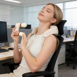 Mini Massage Gun, Double Head Body Massage, Muscle Relaxation Device, for Sports, Women, Men, Workers, Professionals, Travel, Home, Office, Gym, Travel — thumbnail 4