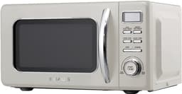 Swiss Haus® MW20 Magnetron Vrijstaand - 20L – 700W Digitale Solo Microgolfoven – Retro Microwave Vintage Design – Auto Cook & Ontdooifunctie – 11 Verwarmingsstanden - Beige — thumbnail 1