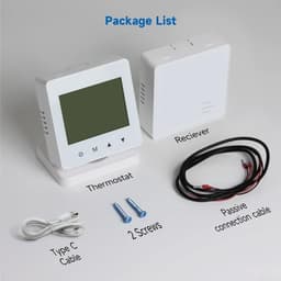 Slimme Thermosta - Verwarming Regelaar - Energie Besparen - App & Voice Bediening - 86x86mm - Wit — thumbnail 5