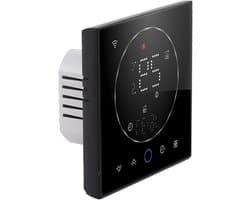 Slimme Thermostaat - Verwarmingsregelaar - Energie Besparen - Spraakbediening - 5+1+1 Programmering - Zwart