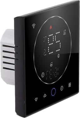Slimme Thermostaat - Verwarmingsregelaar - Energie Besparen - Spraakbediening - 5+1+1 Programmering - Zwart — thumbnail 1