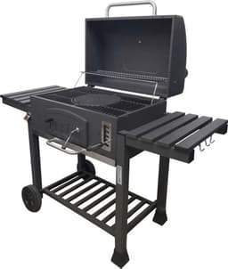 HOUTSKOOLBARBECUE DELUXE XXL GIETIJZEREN ROOSTER | 153 x 70 x 133 cm — thumbnail 2