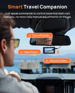 Dashcam auto 4K - voor- en achtercamera - GPS, WiFi, nachtzicht en 128GB SD-kaart — thumbnail 2