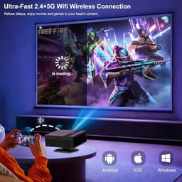 4K Projector met Google TV, Native 1080p, Autofocus — thumbnail 2