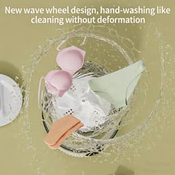 Draagbare mini-wasmachine voor ondergoed, sokken en bh's – 2 standen (5 min normaal / 10 min krachtig), 3000 mAh accu, lekdicht, compact voor thuis en op reis — thumbnail 4