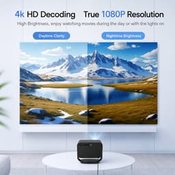 123Beamer - A2 - Projector - 14.000 Lumen - Android 13 - Projector - Full Hd 4K — thumbnail 5