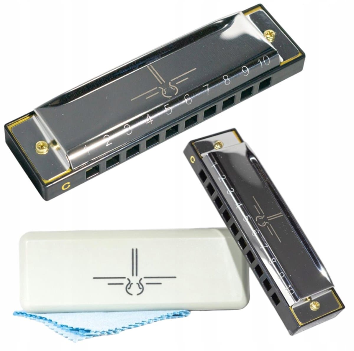 PRO Mondharmonica C – Blues & Folk Harmonica voor Volwassenen en Kinderen – Professionele Kwaliteit – Inclusief Opbergdoos — afbeelding 1