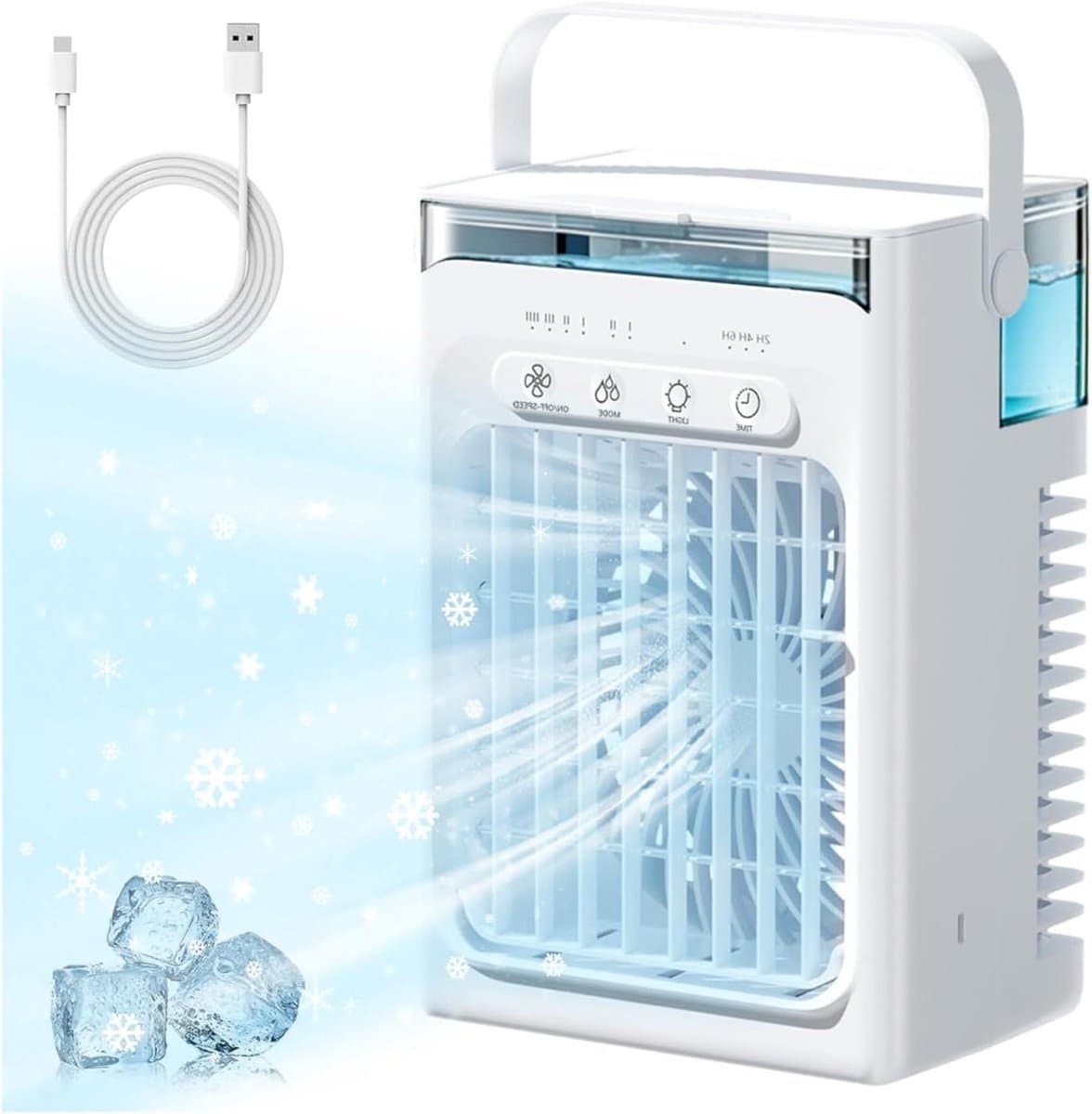 Mobiele Airco - Verplaatsbare Koeler - Ruimte Koelen - Energiezuinig Model - 9000 BTU - Wit — afbeelding 1