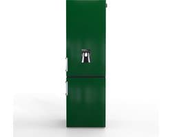 Nunki Large H2O – Koel-vriescombinatie – Waterdispenser – E-klasse – 268 liter – Front Dark Green Gloss