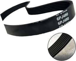 Aandrijfriem Grasmaaier - Maaier Riem - Gazon Onderhoud - Duurzaam Rubber - 6PJ490 - Zwart — thumbnail 4