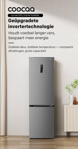 Coocaa 344 liter koel-vriescombinatie — thumbnail 4