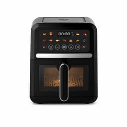 Michelino Heteluchtfriteuse - 5L - 1500W - Sichtfenster - 60-200°C - Timer tot 720 min - Antiaanbaklaag - Zwart — thumbnail 2