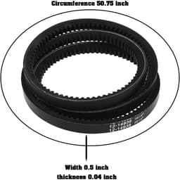 JHUBERS- Aandrijfriem 51 inch - 2 Stuks - Rubber - Compatibel met Hustler Raptor - Raptor Limited - Raptor SD/Raptor SDX - Hoge efficiëntie - Grasmaaier Riem — thumbnail 5