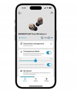 Sennheiser MOMENTUM True Wireless 4 Smart Earbuds - Zwart Koper — thumbnail 3