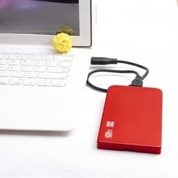 Externe Harde Schijf - Opslagapparaat Geheugen - Snelle Back-ups - Slank Draagbaar Ontwerp - 64 GB Capaciteit - Rood — thumbnail 2