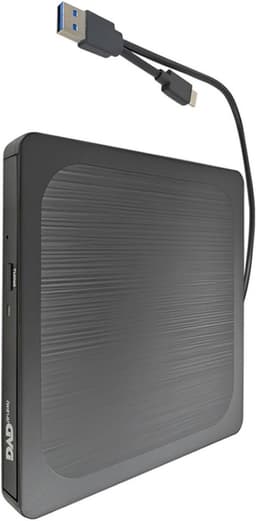 Externe Schijf - Lezer Brander - Data Archiveren - Dubbele Interface - 14 cm - Zilver — thumbnail 1