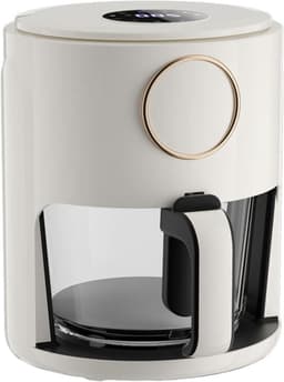 Airfryer 5L, Glass Fully Automatic Intelligent Transparent Visible Multifunctional Electric Oven, 1000W/B/Touch Sn Stabilize — thumbnail 1