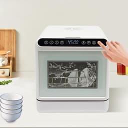 Compacte Vaatwasser - Aanrecht Model - Snel Schoon Maken - Hete Lucht Drogen - 6 Liter Tank - Wit — thumbnail 4