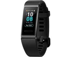 Huawei Watch Band 3 Pro GPS, Zwart Aluminium met Zwarte band