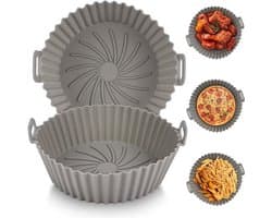 Siliconen Airfryer pot 2 stuks 165 cm herbruikbaar hittebestendig non-stick accessoire - voor luchtfriteuse .