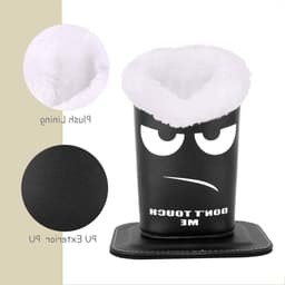 Moderne brillenhouder van fluweel en PU-leer, magnetische en beschermende standaard voor brillen en zonnebrillen, anti-kras en stofdicht — thumbnail 5