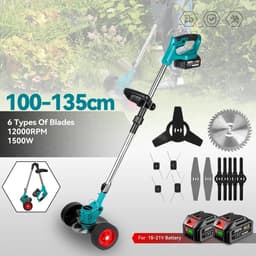 Lilac & Lily Elektrische Grasmaaier - Grastrimmer - 1500W - Krachtig & Veelzijdig - Verstelbaar - Inklapbaar - 3 Soorten Messen — thumbnail 1
