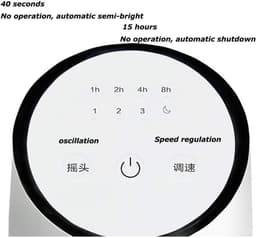 Torenventilator - Ventilator Bladeless Fan - Buiten Koelen - 3 Snelheden - Niet gespecificeerd - Rood — thumbnail 5