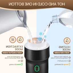 Draagbare Mini Espressomaker voor Auto - Geschikt voor Koffiecapsules en Koffiepoeder - Snelle Verhitting en Ideaal voor Buitengebruik — thumbnail 4