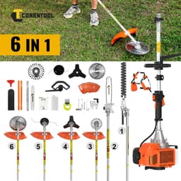 Innovastore Grasmaaier - Handgrasmaaier - Benzine Grasmaaier - Bosmaaier - Heggenschaar - Kettingzaagmaaier - 6-in-1 benzinetrimmer - — thumbnail 3