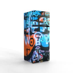 NUNKI MEDIUM-AGRA / Dubbel-Deurs Koelkast, E Klasse, 206l, Graffiti, Satin (ALL sides) — thumbnail 4