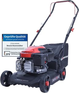 Grasmaaier met Aandrijving - Loopmaaier Gazon - Gazon Onderhoud - Krachtige 4pk Motor - 39 cm Maaibreedte - Zwart — thumbnail 1