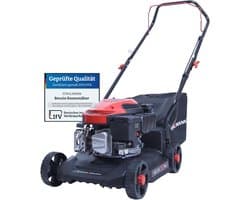 Grasmaaier met Aandrijving - Loopmaaier Gazon - Gazon Onderhoud - Krachtige 4pk Motor - 39 cm Maaibreedte - Zwart