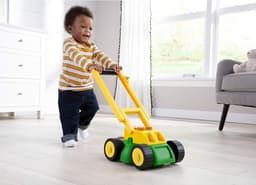 QIN® Grasmaaier Speelgoed - Kruiwagen Speelgoed - Grasmaaier Kinderen -Geel/ Groen - 38cm x 16cm x 20cm — thumbnail 4