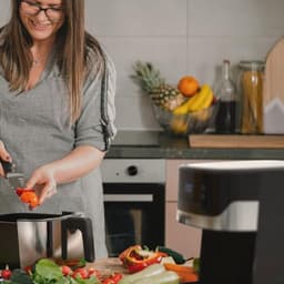 Heteluchtfriteuse - Airfryer - Gezond Koken - 8 Liter Capaciteit - 1800 Watt - Zwart — thumbnail 4