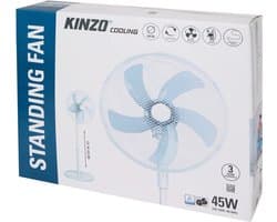 Kinzo ventilator - Staand - 3 Snelheden - Zwenkfunctie -Kantelbaar