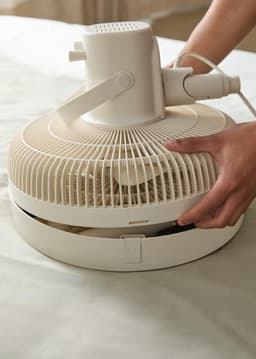 Staande Ventilator - Vloermodel - Ruimte Koelen - Inklapbaar Ontwerp - In Hoogte Verstelbaar - Gebroken Wit — thumbnail 2