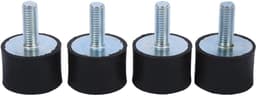 Allecto - Rubber Vibration Mount - Anti Vibration - Hoogwaardige Demping - 4x M8 M6 Rubber Mounts - Geluidsisolatie - Geschikt voor Compressor en P... — thumbnail 1