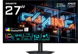 GIGABYTE MO27Q28GR computer monitor 68,6 cm (27") 2560 x 1440 Pixels Quad HD OLED Zwart — thumbnail 1