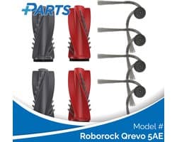 Roborock Qrevo 5AE Borstels (6 Stuks, Plus.Parts® alternatief voor 8.02.0363)