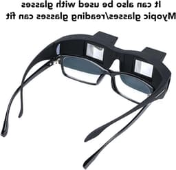 Prismaglazen voor comfortabel lezen en tv-kijken, 90° hoekontwerp, ideaal voor liggend gebruik en met ruimte voor andere brillen — thumbnail 3