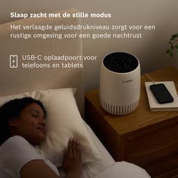 Bosch Air 500 Luchtreiniger – Verwijdert verontreinigingen, inclusief luchtfilter en stille modus (< 25 dB(A)) – voor kamers tot 23 m² – met USB-C-oplaadpoort CADR 100 m³/h — thumbnail 6